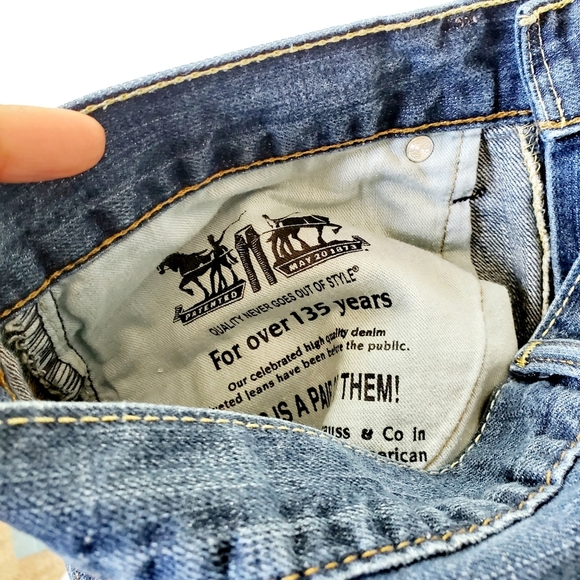 Mens Levi's 569 Relaxed Fit Denim Jeans - Picture 4 of 5